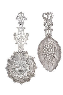 Lot 43 - Two Victorian Silver Caddy-Spoons, One by...