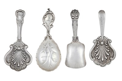Lot 20 - Four Various Silver Caddy-Spoons, London, 1839,...