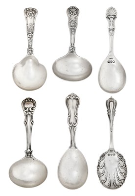Lot 40 - Six Assorted William IV and Victorian Silver...