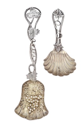 Lot 32 - Two Victorian Silver Caddy-Spoons, One by...