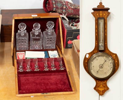 Lot 272 - An Edwardian Inlaid Mahogany Drinks Compendium,...