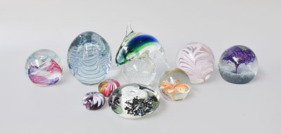 Lot 252 - A Collection of Modern Glass Paperweights,...