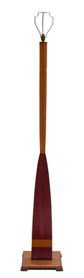 Lot 542 - A Mid Century Pitch Pine and Red-Painted...