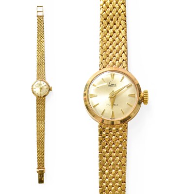 Lot 31 - A Lady's 9 Carat Gold Limit Wristwatch, manual...