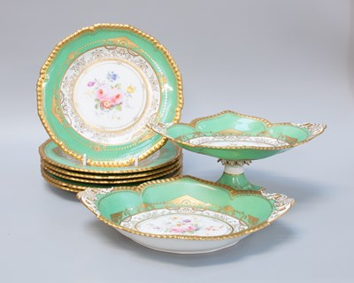Lot 217 - A Royal Crown Derby Porcelain Dessert Service,...