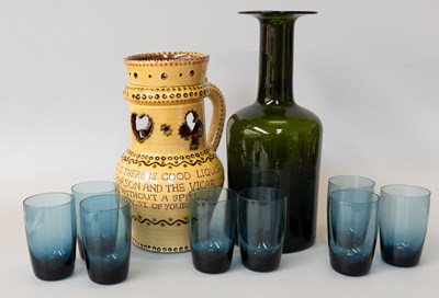 Lot 209 - A Holmegaard Green Glass Gulvvase, by Otto...