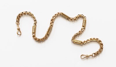 Lot 101 - A Star and Bar Chain, stamped '9' and '.375',...