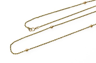 Lot 141 - A Fancy Link Chain, the rope twist chain...