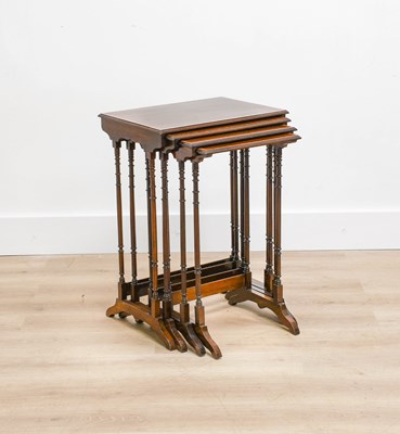 Lot 932 - A Quartetto Nest of Mahogany and...