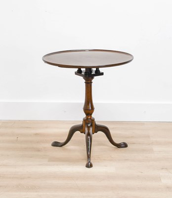Lot 933 - A George III Mahogany Tripod Table, 3rd...
