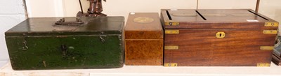 Lot 235 - A 19th Century Burr Walnut Box, a 19th century...
