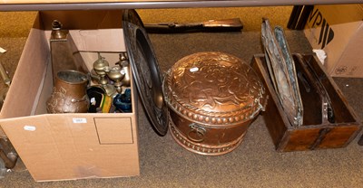 Lot 267 - 18th Century Relief Decorated Brass Wall...