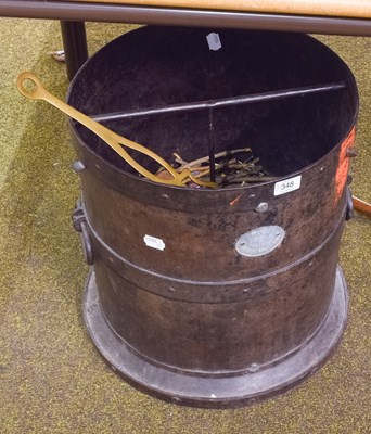 Lot 348 - A 19th Century Bound Metal Twin-Handled Vessel,...