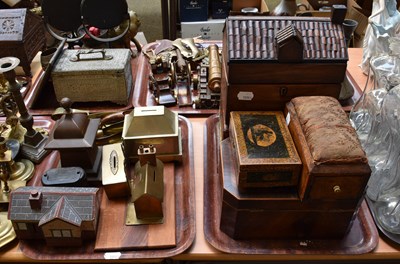 Lot 254 - Various Victorian and Later Money Boxes,...