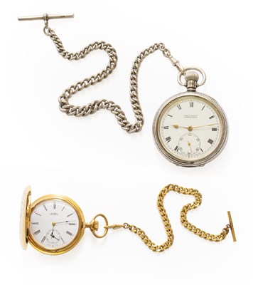 Lot 44 - A Silver Open Faced Pocket Watch, retailed by...