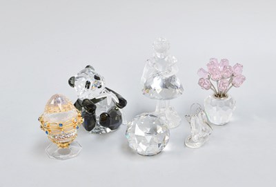 Lot 254 - Swarovski Crystal Ornaments: mostly boxed, and...
