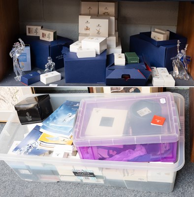 Lot 183 - Swarovski Crystal Ornaments: mostly boxed, and...