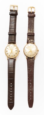 Lot 4 - A 9 Carat Gold Centre Seconds Trebex...