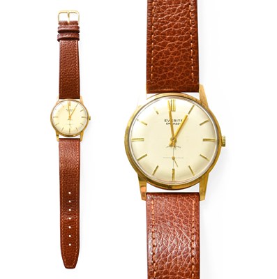 Lot 14 - A 9 Carat Gold Everite Embassy Wristwatch,...