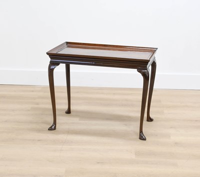 Lot 974 - A George III Mahogany Side Table, the moulded...