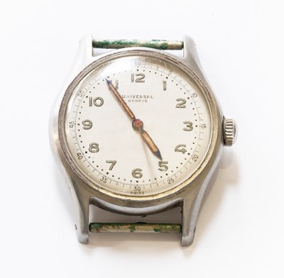 Lot 130 - A Stainless Steel Centre Seconds Universal...