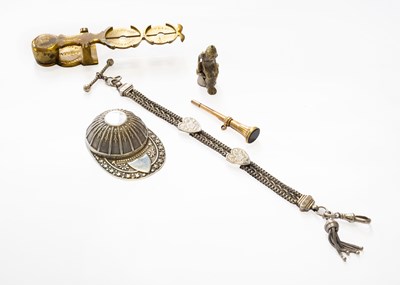 Lot 183 - An Albertina, length 19cm; A Novelty Cigar...