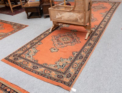 Lot 1101 - Machine Made Runner of Ushak Design, the...