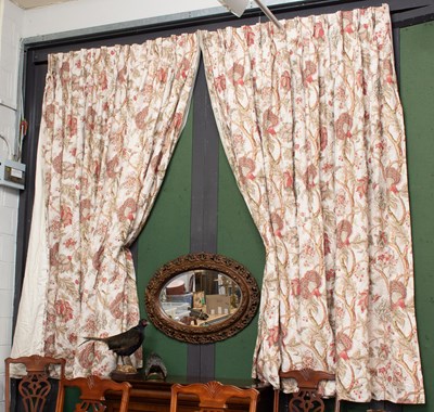 Lot 1040 - Two Pairs of Bennison Fabrics Curtains, Dragon...