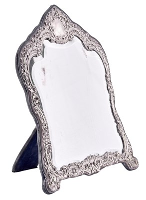 Lot 303 - An Edward VII Silver-Mounted Dressing-Table Mirror