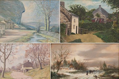 Lot 1145 - A Collection of 20th Century Oils depicting...