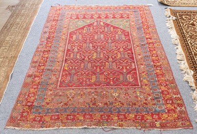 Lot 1186 - Anatolian Prayer Rug, late-19th/early-20th...