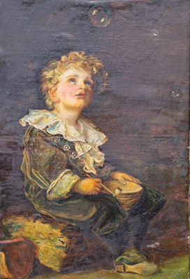 Lot 1079 - After John Everett Millais "Bubbles" Oil on...