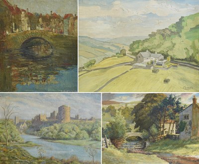 Lot 1128 - A Collection of 20th Century Oils depicting...