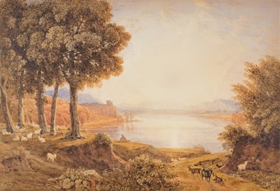 Lot 343 - George Barret Jnr. OWS (1767-1842) "The Goat...