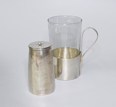 Lot 75 - A Victorian Silver Caster and an Edward VII...