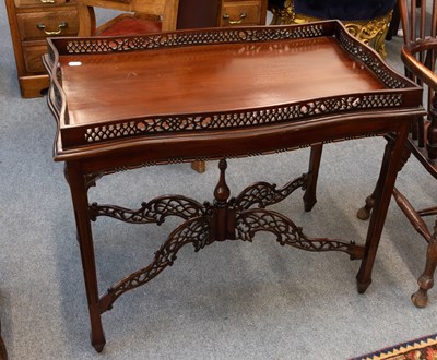 Lot 1338 - A Reproduction Mahogany Chippendale Style...