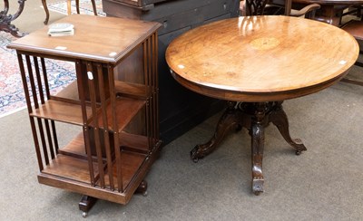 Lot 1287 - A Victorian Inlaid Walnut Breakfast Table,...