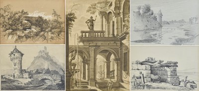 Lot 1119 - A Quantity of 19th and 20th Century Sketches...