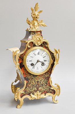 Lot 271a - A French "Boulle" Striking Mantel Clock, circa...