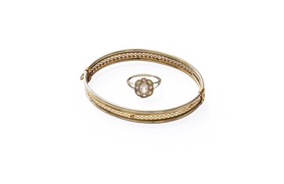 Lot 176 - A 9 Carat Gold Bangle, inner measurements...