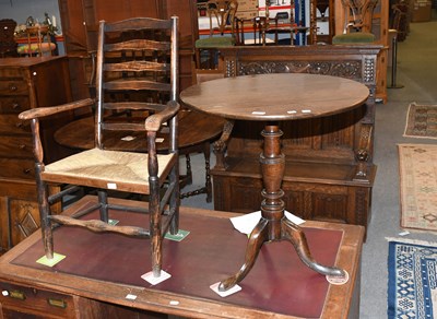 Lot 1360 - A George III Mahogany Tilt-Top Tripod Table,...