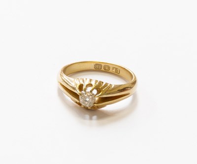Lot 137 - An 18 Carat Gold Diamond Solitaire Ring, the...