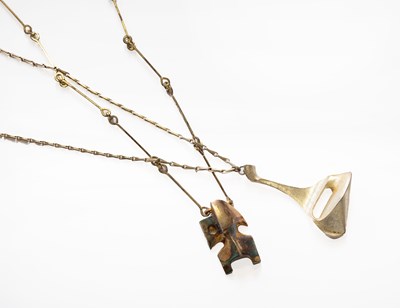 Lot 146 - A Silver Lapponia Pendant on Chain, of...