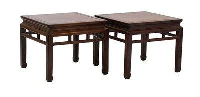 Lot 103 - A Pair of Late Qing Dynasty Hardwood Side...