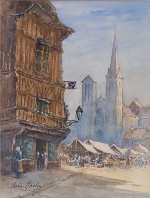 Lot 1170 - Marie Martin (1871-1960) French The Market and...