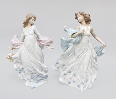 Lot 265 - Lladro Porcelain Figures of Ladies, model...
