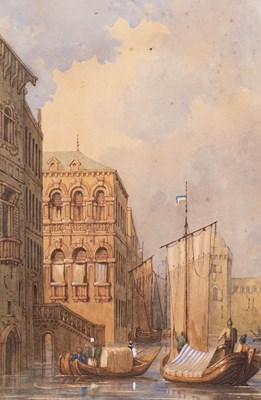 Lot 1173 - Manner of Samuel Prout (1783-1852) View of...