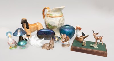 Lot 283 - Ceramics and Glass, including a Beswick Afghan...