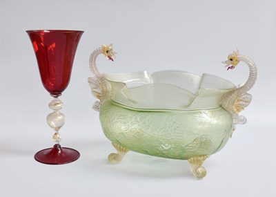 Lot 199 - A Venetian Glass Bowl, 19th century, the...