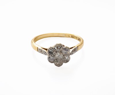 Lot 145 - A Diamond Cluster Ring, the cluster of round...